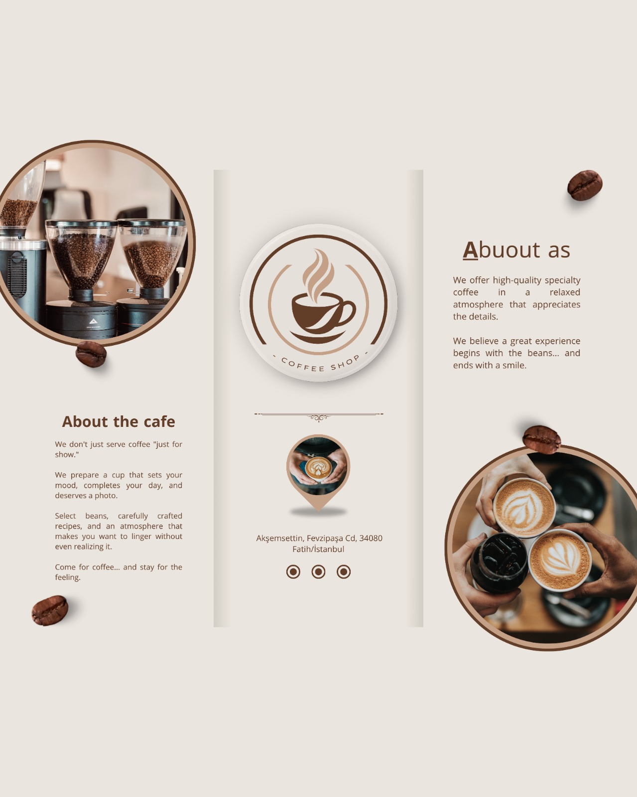 Coffee Shop — بروشور (داخلي)